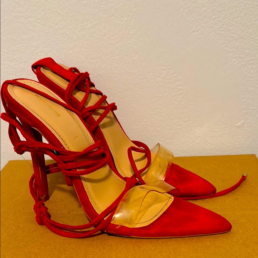 Elegant Red Women's Heels